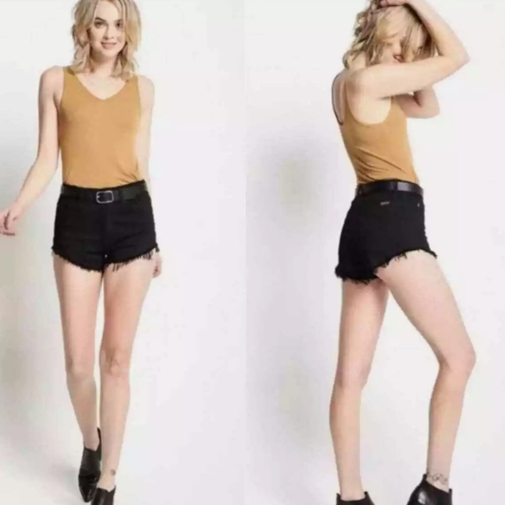 NWT Kancan Women's Black Denim Shorts
